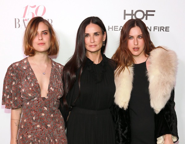 Demi Moore, Scout Willis & Tallulah Willis from Harper's Bazaar's 150